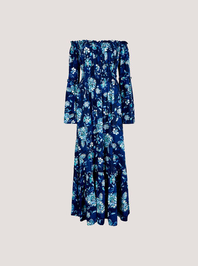 Floral Bardot Maxi Dress