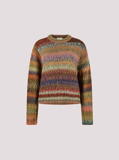 Chunky Knit Tonal Stripe Jumper