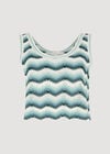 Chevron-Häkel-Crop-Top, Aqua – Türkis, groß