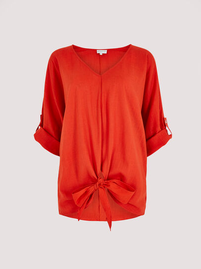 Line Mix Batwing Top