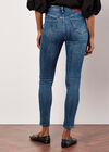 Sienna Distressed Denim Skinny Fit Jeans, Blue, large