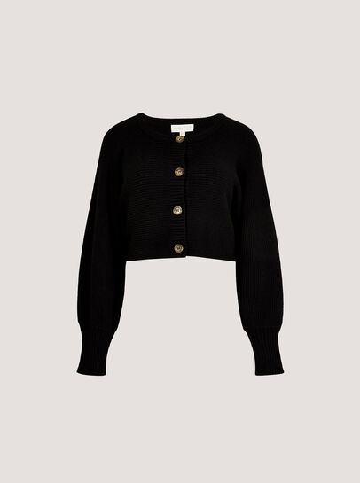 Cropped Batwing Cardigan