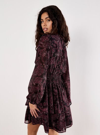 Batik Paisley Mini Dress