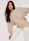 Pocket Batwing Jumper, Stone, large