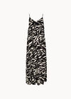 Animal Print Trapeze Cami Maxi Dress, Black, large