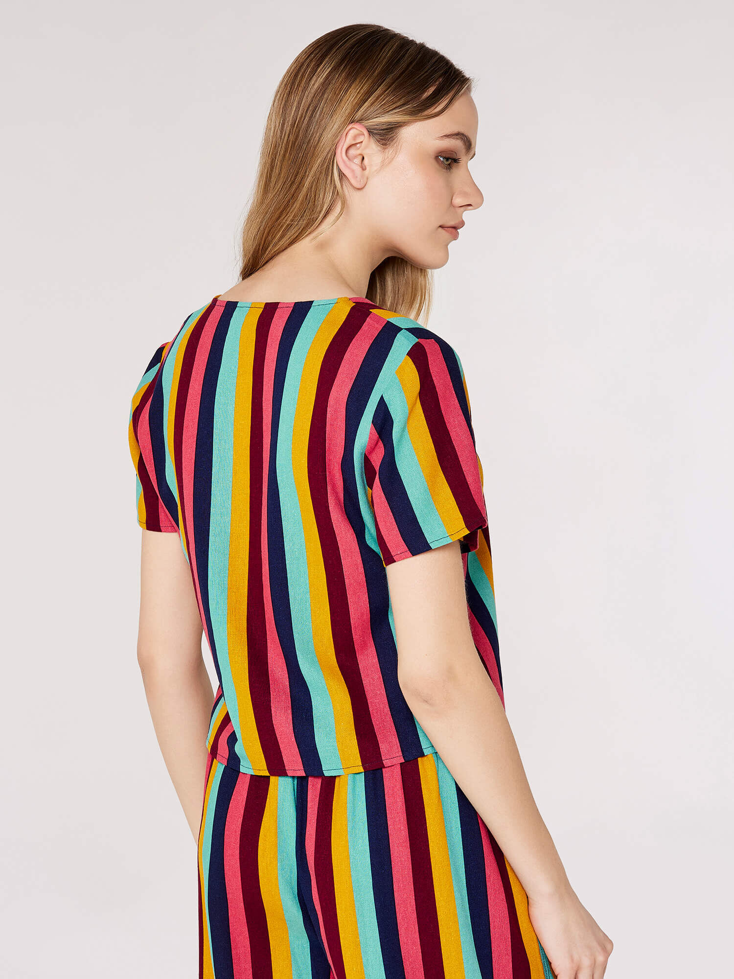 Vertical striped best sale t shirt dress