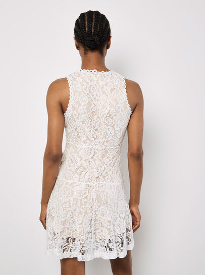 Lace Skater Mini Dress