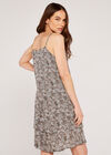 2 Layer Spun Viscose Easy Dress, Khaki, large