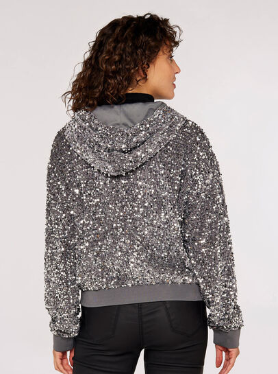 Sequin Bomber Jacket