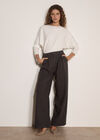 Diamante Embellished Ribbed Jumper, White, large