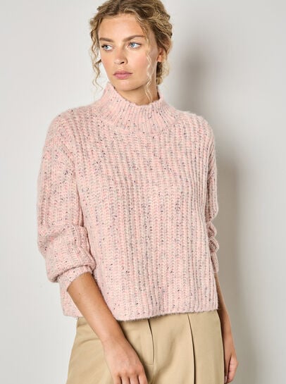 Fisherman Knit Flecked Jumper