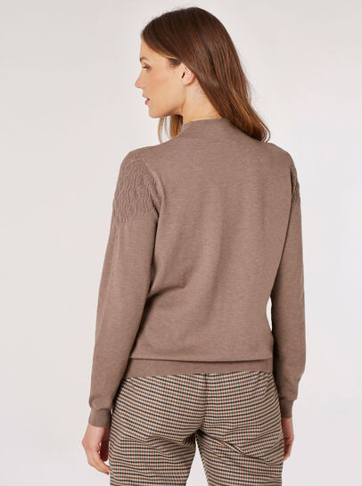 Pointelle Shell Fine Knit Jumper