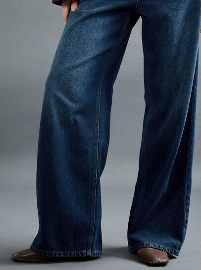 Maca Wide-Leg Cotton Jeans