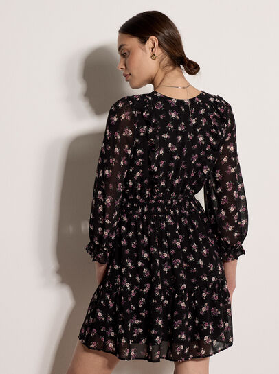 Vintage Ditsy Floral Mini Dress