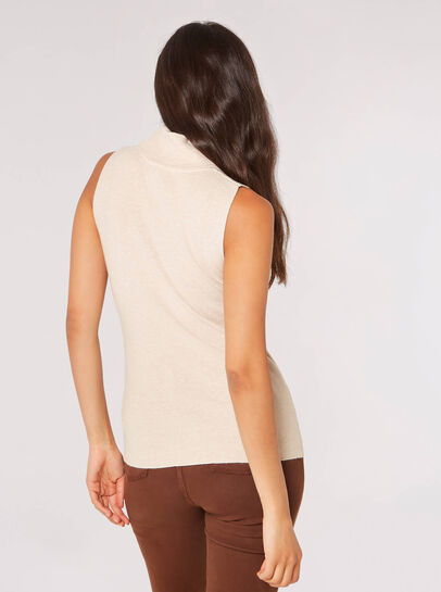 Roll Neck Knitted TankTop