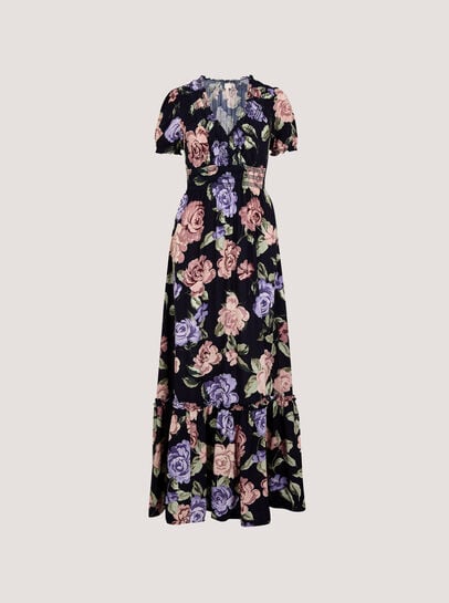Chloe Floral Wrap Maxi Dress