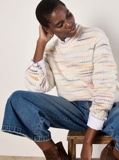 Chunky Knit Space Dye Jumper