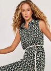 Geo Drops  Shirt Dress, Khaki, large