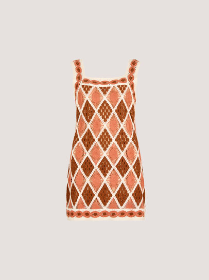 Diamond Crochet Mini Dress