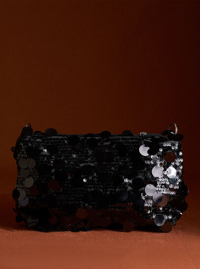 Sequinned Shoulder Bag
