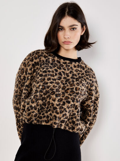 Leopard Boucle Jumper