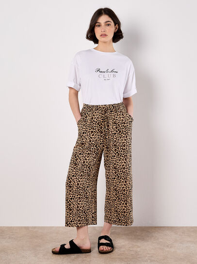 Leopard Print Culottes