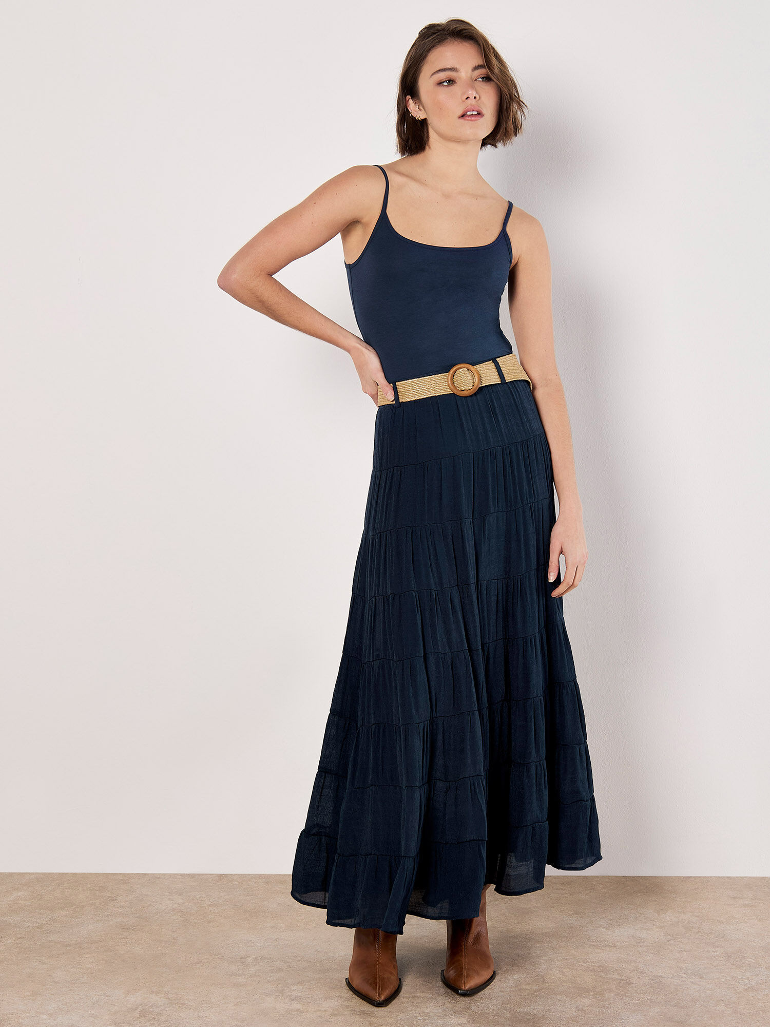 Tiered Maxi Skirt | Apricot Clothing