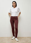 Sienna Skinny Fit Jeans, Burgundy, large