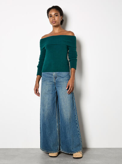 Fluffy Bardot Jumper