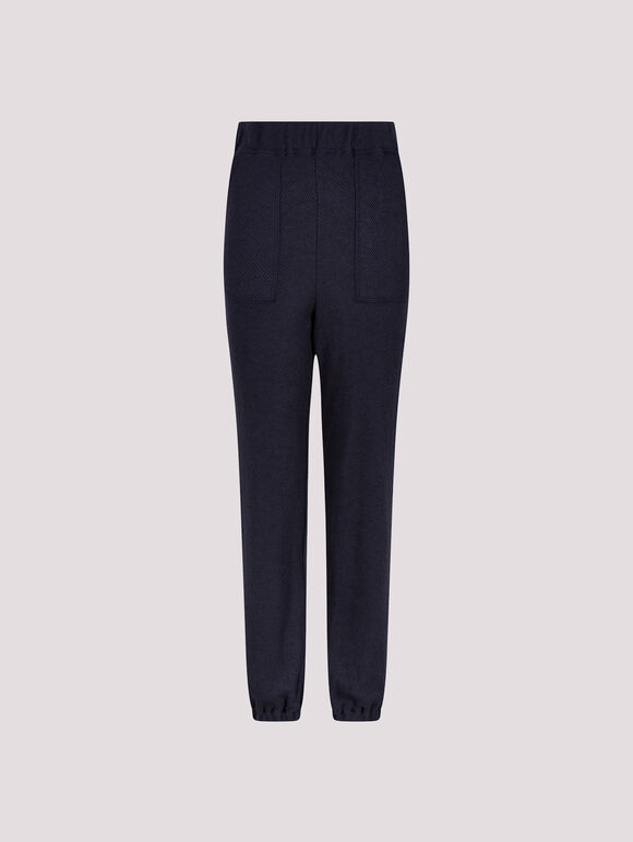 Soft Textured Joggers, Navy, large