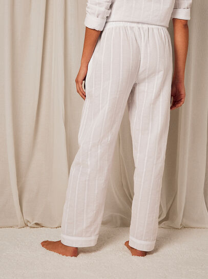 Embroidered Stripe Trouser
