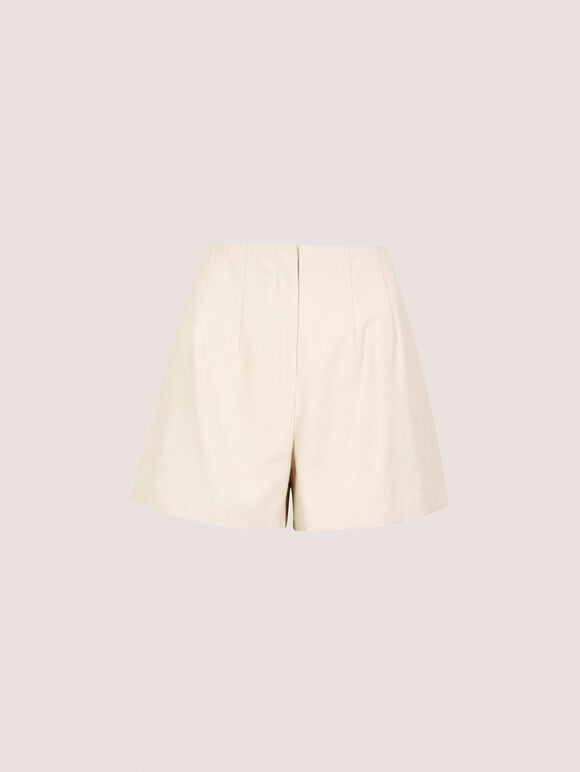 Tailored Mini Skirt, Stone, large