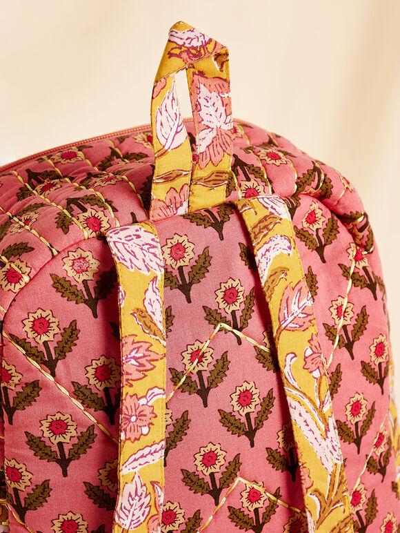Quilted Back Pack, Assorted, large