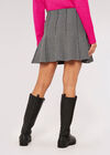 Chevron Rara Knitted Skirt, Black, large