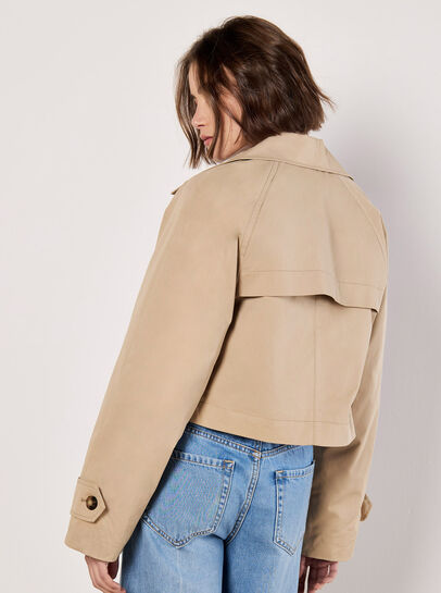 Cropped Trench Coat