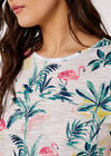 Flamingo Palms T-Shirt, Pink, large