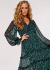 Wheat Ruffle Midi Dress, Green, large