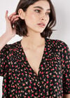 Ditsy Floral Blouse, Orange, large