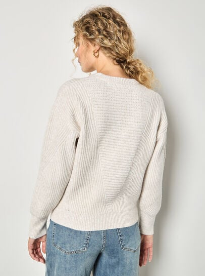 Waffle Rib Knit Soft Jumper