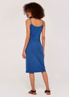 Ribbed Cami Midi Dress, Blue, large