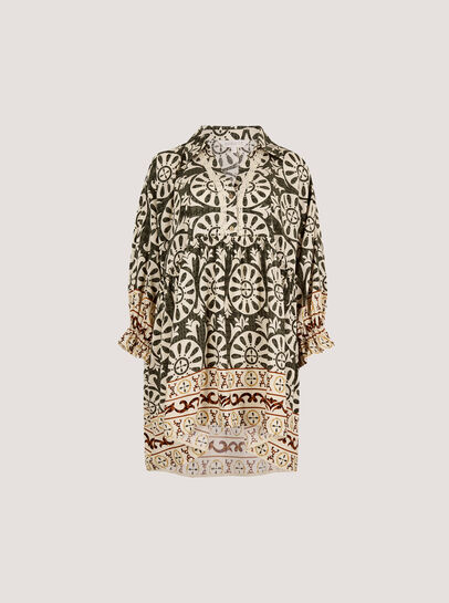 Block Print Oversized Shirt