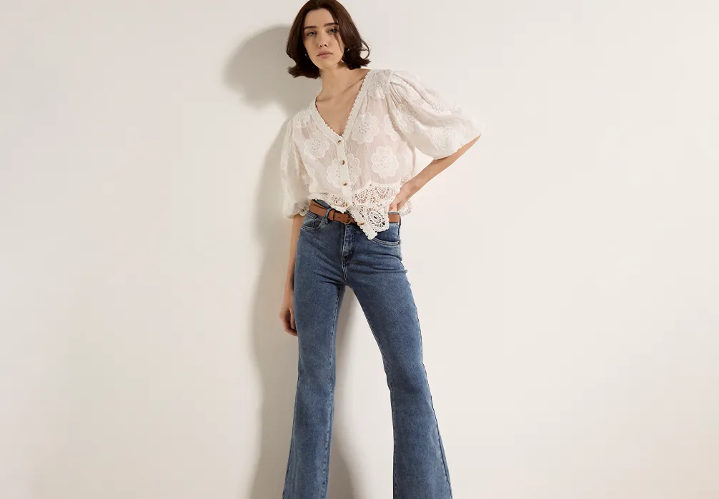 Refresh your wardrobe with our new-in denim collection at Apricot. Discover denim designed for every occasion with our bootcut & flare jeans, flattering skinny-fit jeans, wide-leg jeans, & barrel jeans. Get set for the weekend with a denim mini skirt, & update your outerwear collection with a classic denim jacket. Shop new-in women’s denim & jeans at Apricot now.