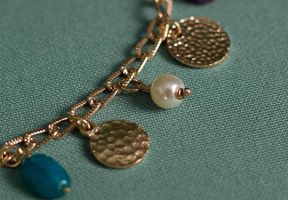 Studio shot of the Multicharm Bracelet