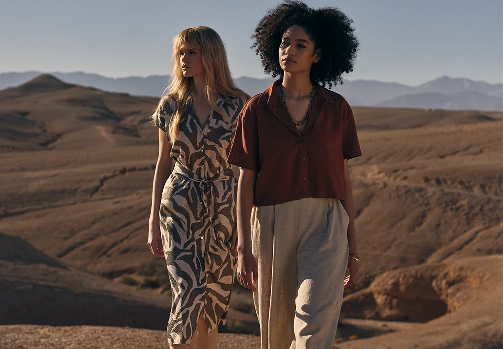 Discover women's linen dresses, tops and trousers designed to keep you cool, comfortable, and looking chic this summer.