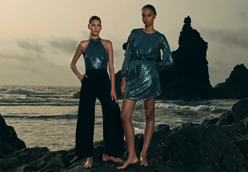 Partywear - Whether it's date night or dinner and drinks with friends, we'll get you ready for the next big event. Think sequin-embellished jumpsuits designed for after-dark dressing, party-perfect little black dresses, tulle skirts and accessories to elevate your ensemble