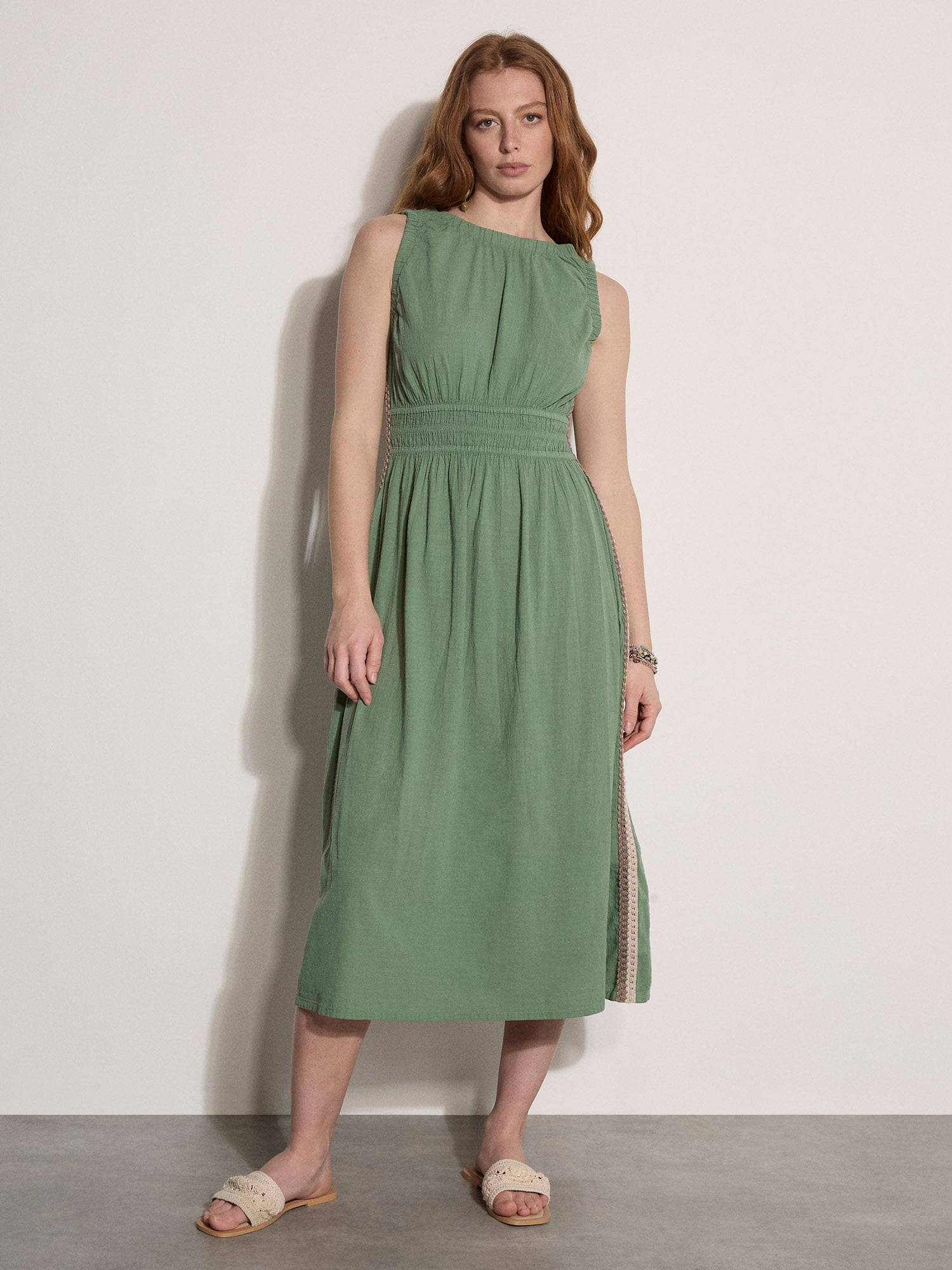 crochet midi dress SERILYN KNIT – Mable Clothing This racerback silhouette skims the body with a close Crochet Midi Dress - Chesapeake