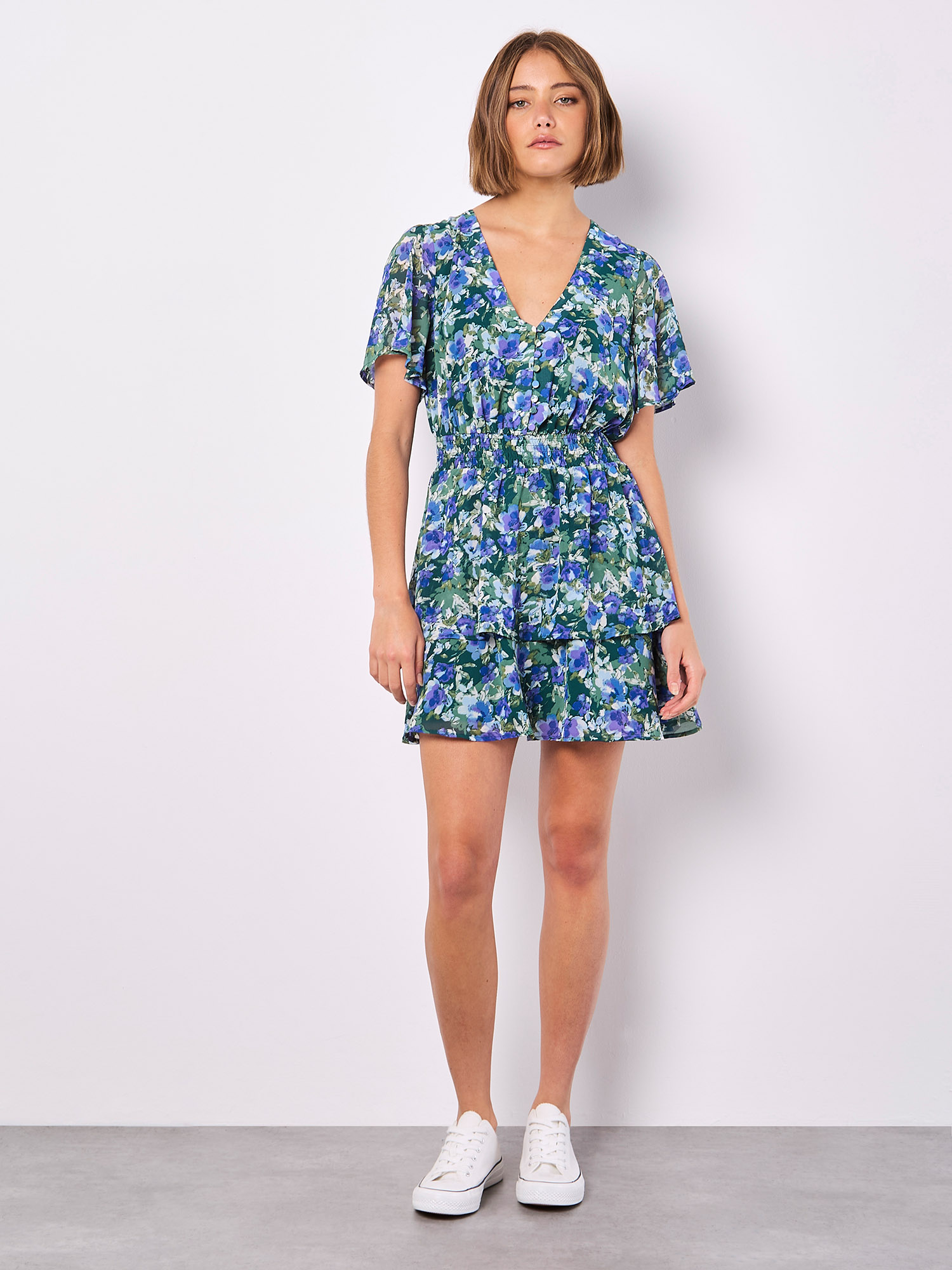 Water Color Mini Dress