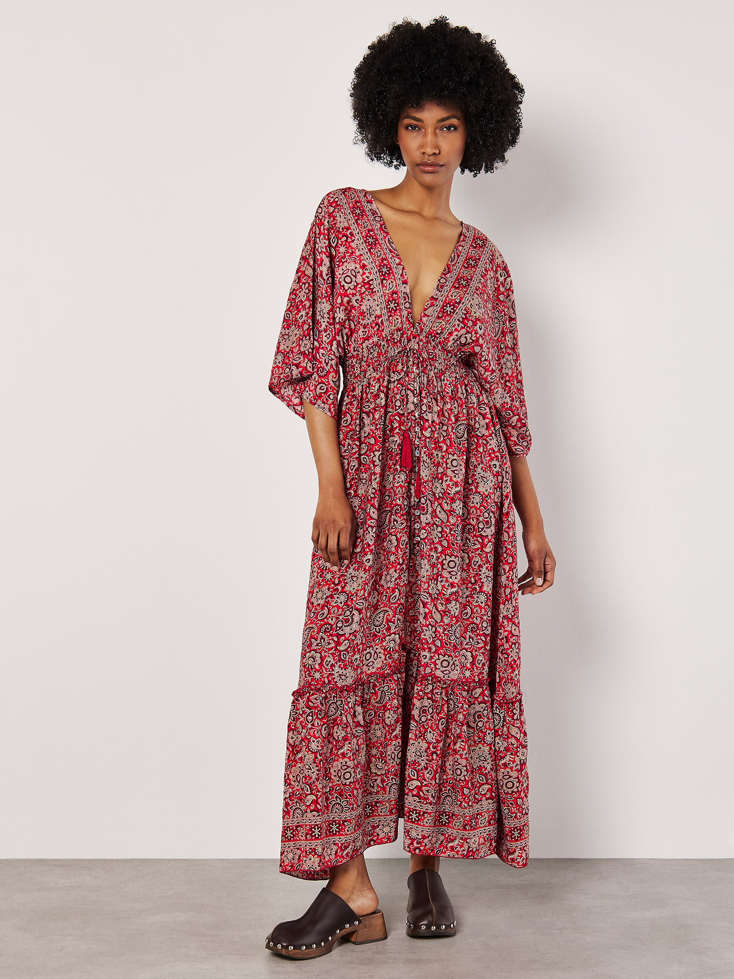 chinese dress ladies Bohme NWT Chaney Paisley Print Maxi Dress Size Large – Ernest Grace main image 0
