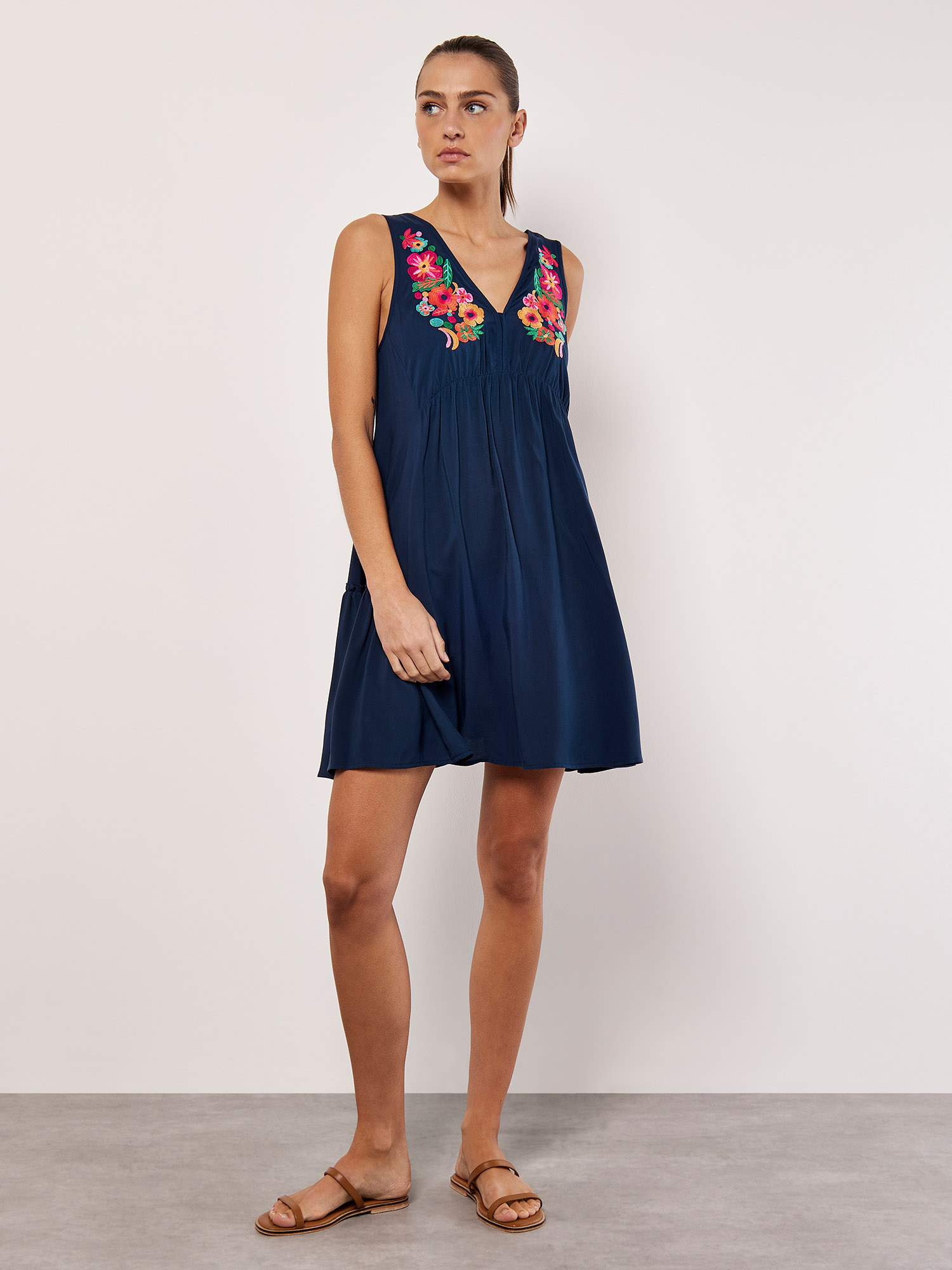 Printed Swing Mini Dress