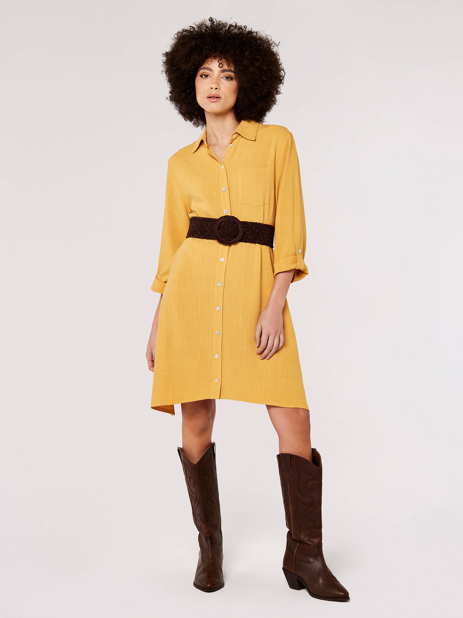 Oversized shirt dress